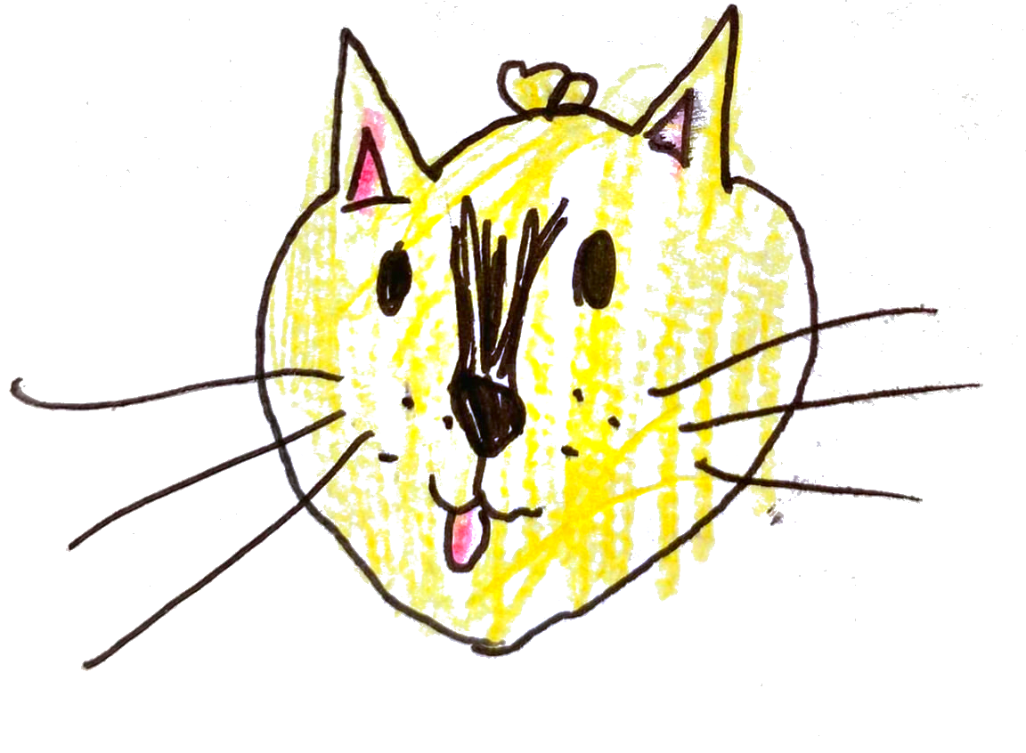 Sunny Cat, an original drawing by Mila, age seven